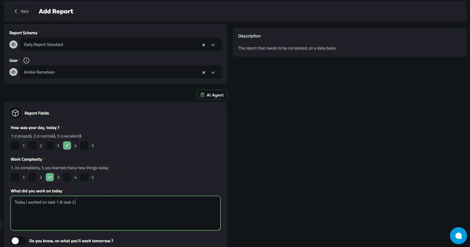 Example of a Report in Enlivy