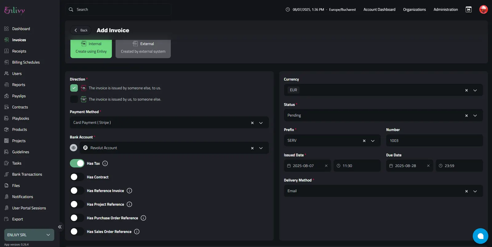 All Invoice Details are added, now we need to add the information for the Invoice Details (line items)