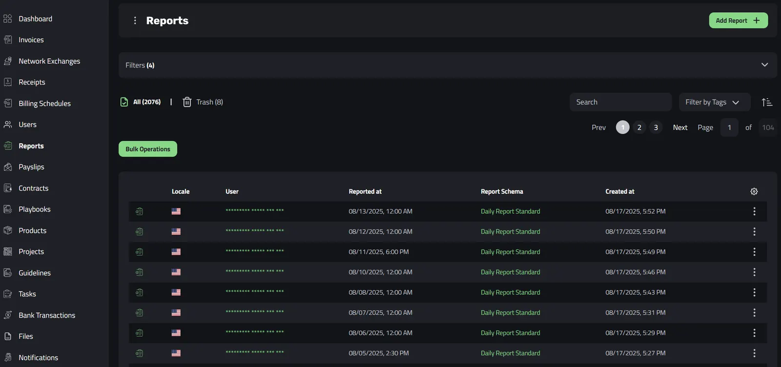 The Reports Dashboard