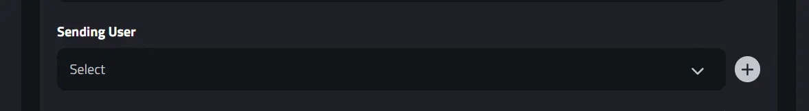 Click on the + in order to create a new user