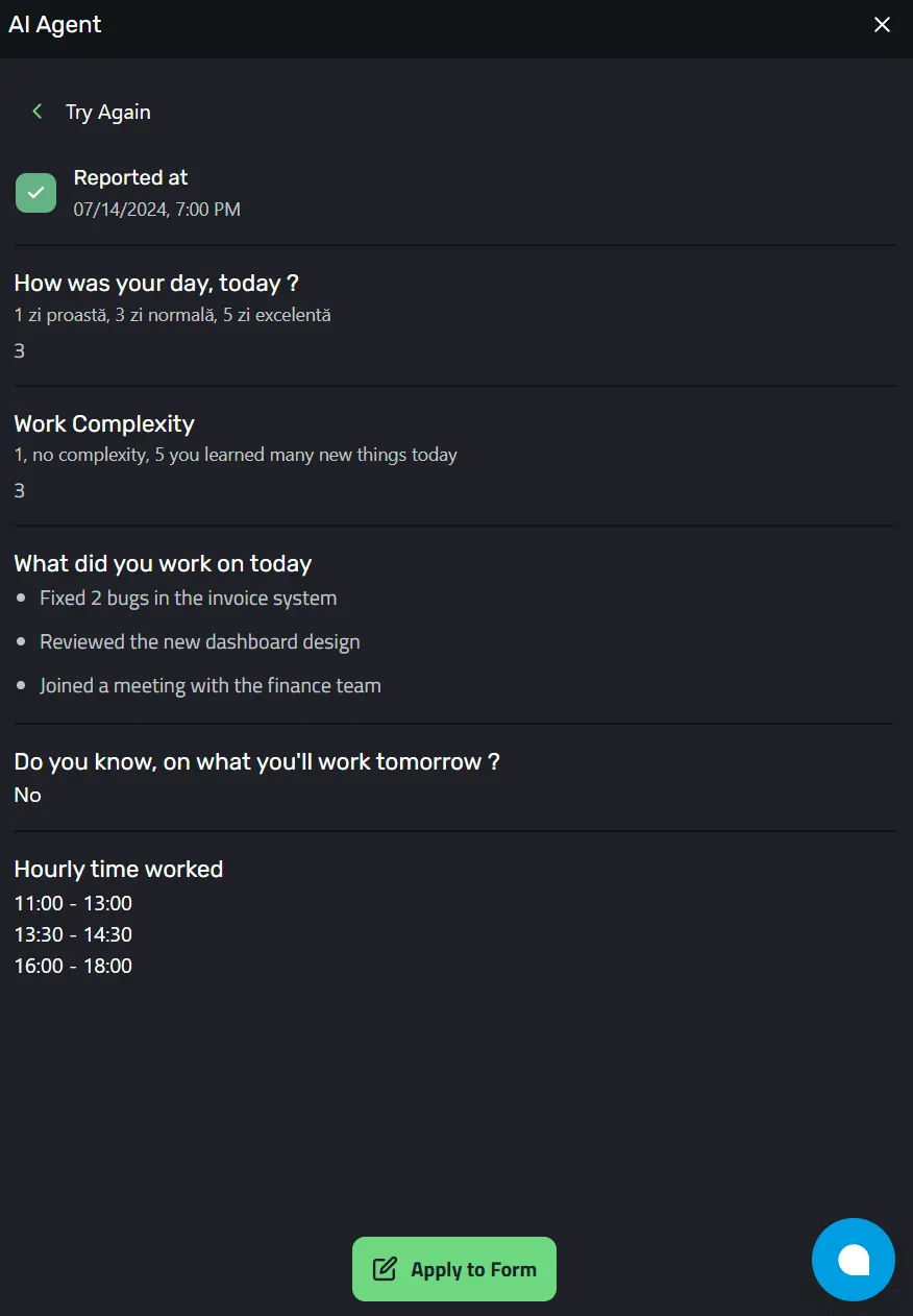 AI generated Report Example