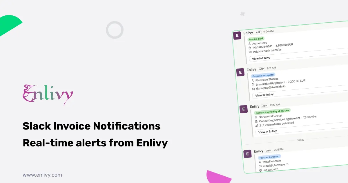 Slack Invoice Notifications: Know the Moment a Client Pays, Signs, or Accepts