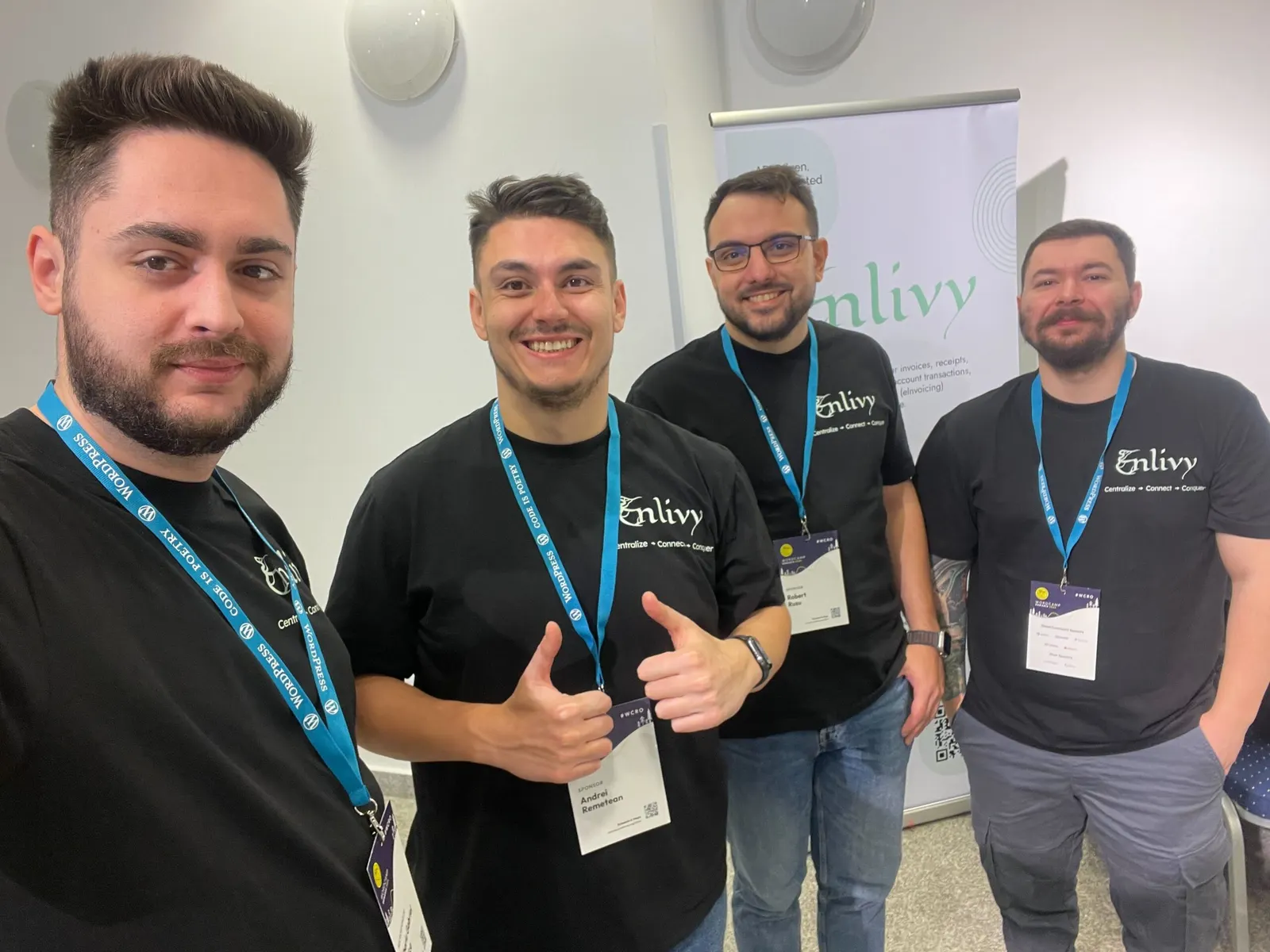 The Enlivy team at WordCamp Romania in Poiana Brașov, November 2024.