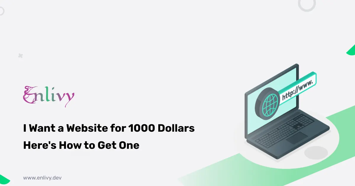 I Want a Website for 1000 Dollars - Here's How to Get One