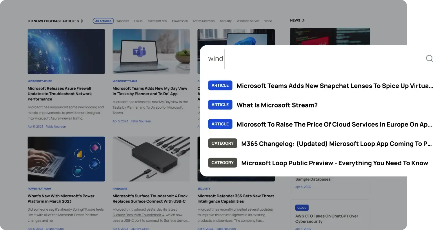Petri Searchbar