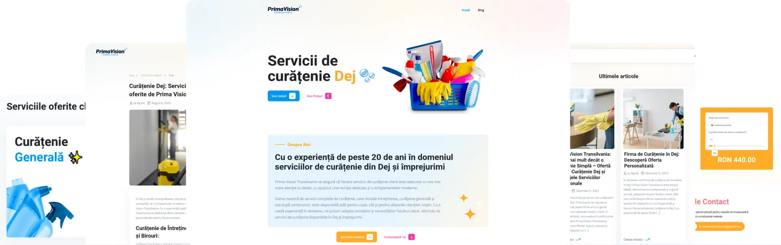 Serviciicurateniedej.ro: Local SEO and Performance for a Cleaning Business