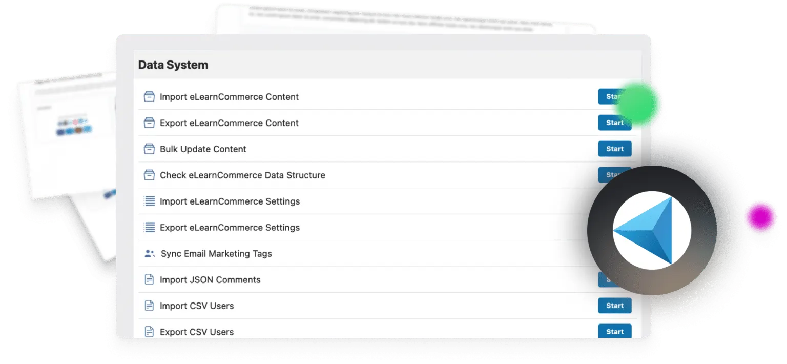 Elearncommerce Data Export