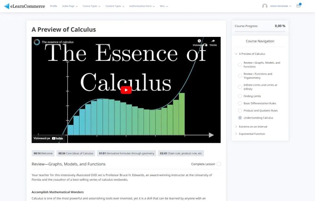 eLearnCommerce standard course