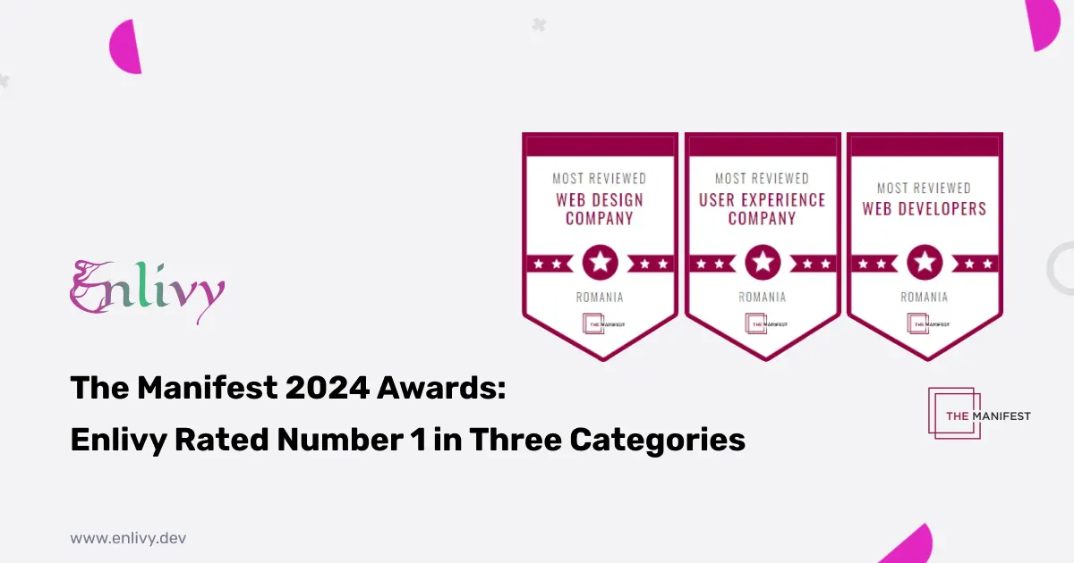 The Manifest 2024 Awards: Enlivy Rated Number 1 in Three Categories