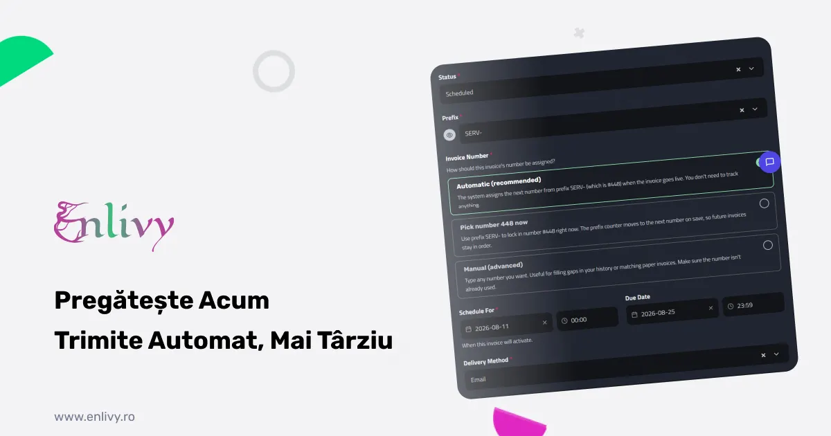 Cum Programezi o Factură: Trimite-o Automat la Data Potrivită